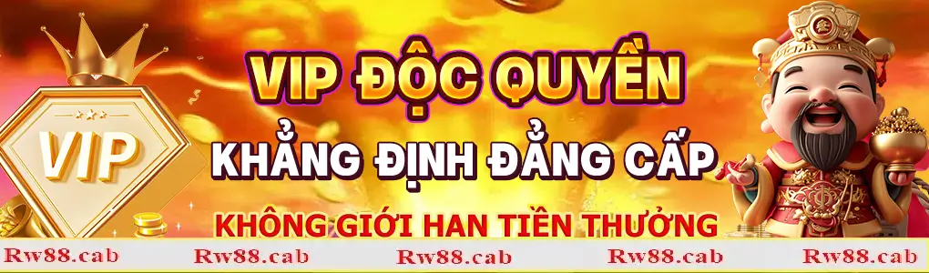 nhà cái Rw88 khuyến mãi đa dạng nâng cấp VIP theo đăng cấp đại gia